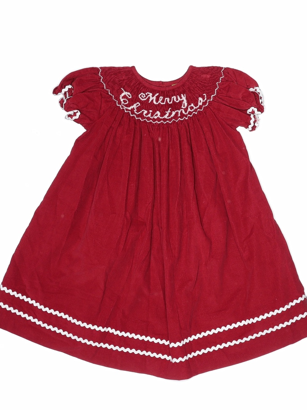 Classic Whimsy Red Corduroy Christmas Dress SZ 2T